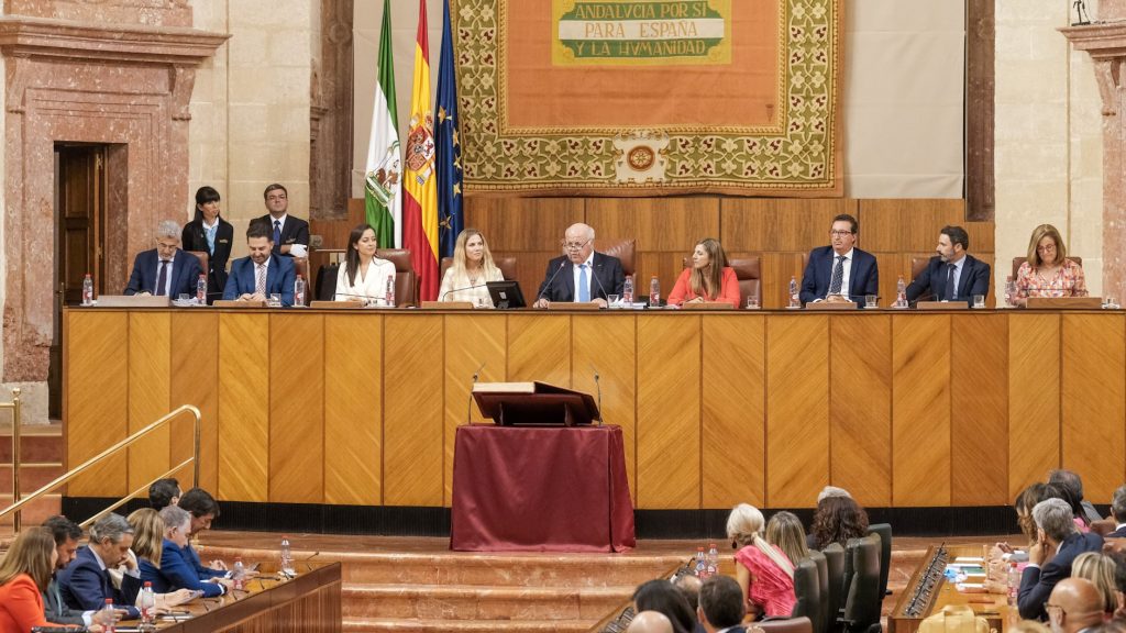 Mesa del Parlamento de Andalucía de la XII Legislatura (julio 2022)