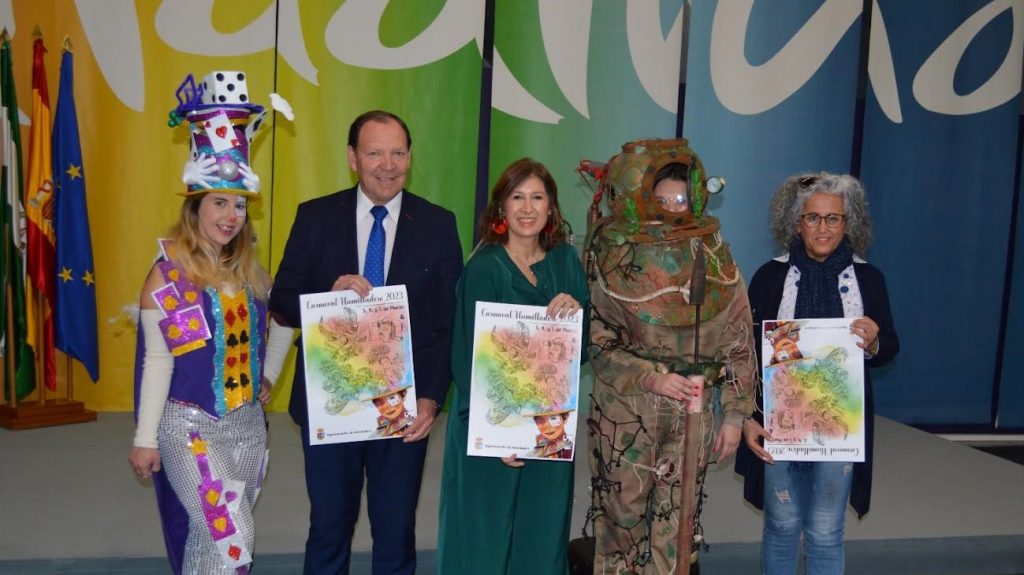 Presentación del Carnaval de Humilladero 2023 en la sede de Turismo Andaluz en Málaga